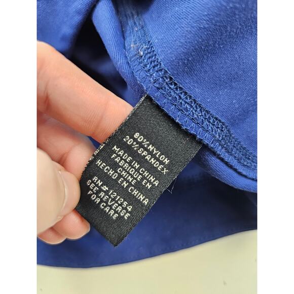 Jofit size S jumper jacket vivid blue side zip high neck EUC tennis active warm - Picture 6 of 8